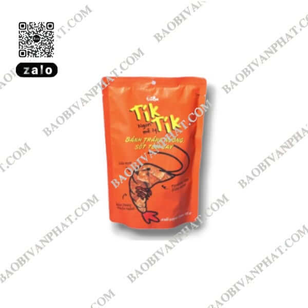 Bao bì nhựa in ống đồng cho bánh tráng và thực phẩm ăn vặt