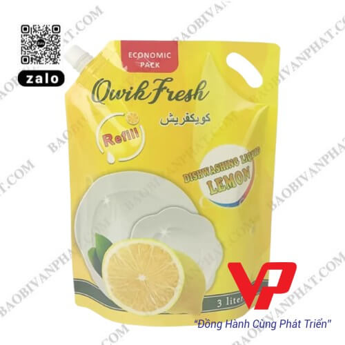 Túi nước rửa chén QuikFresh có vòi và quai xách