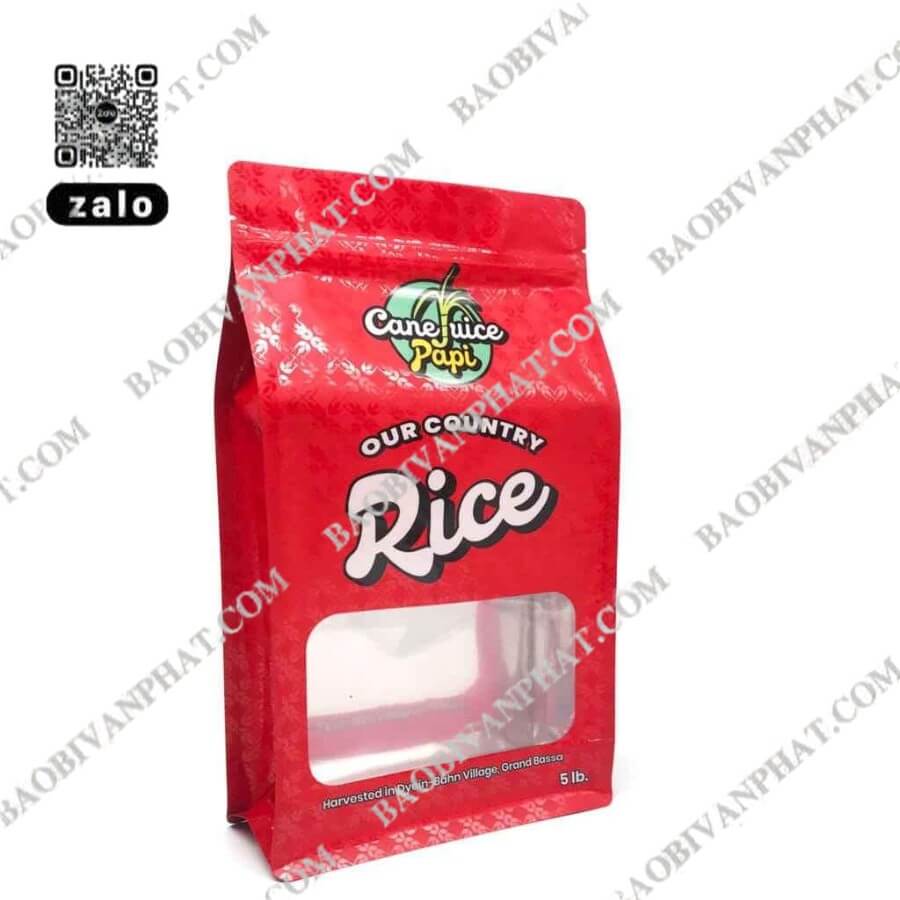 Túi 8 cạnh đựng gạo
