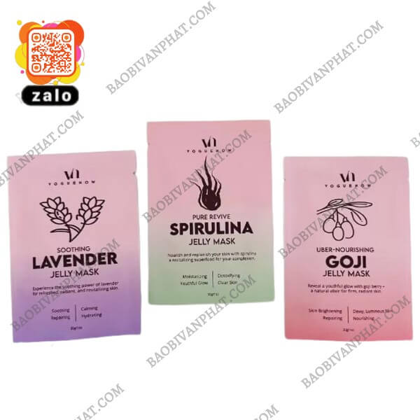 Túi bao bì mỹ phẩm Jelly Mask in theo yêu cầu