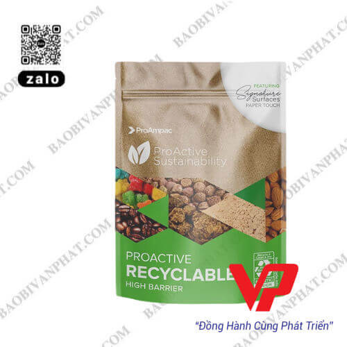 In bao bì không cần trục cho túi thực phẩm tái chế