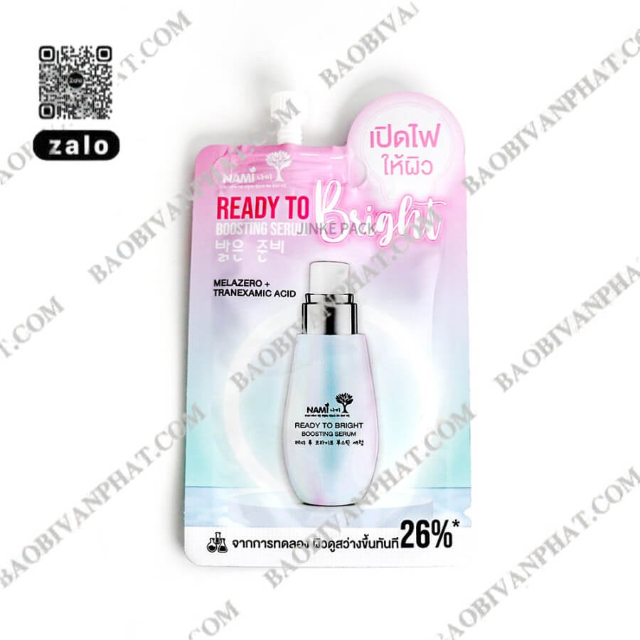 In bao bì mỹ phẩm túi vòi ép serum dưỡng trắng da Nami Ready To Bright
