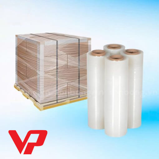 Màng PE bọc hàng, quấn pallet khổ 50cm đủ cân, lõi mỏng