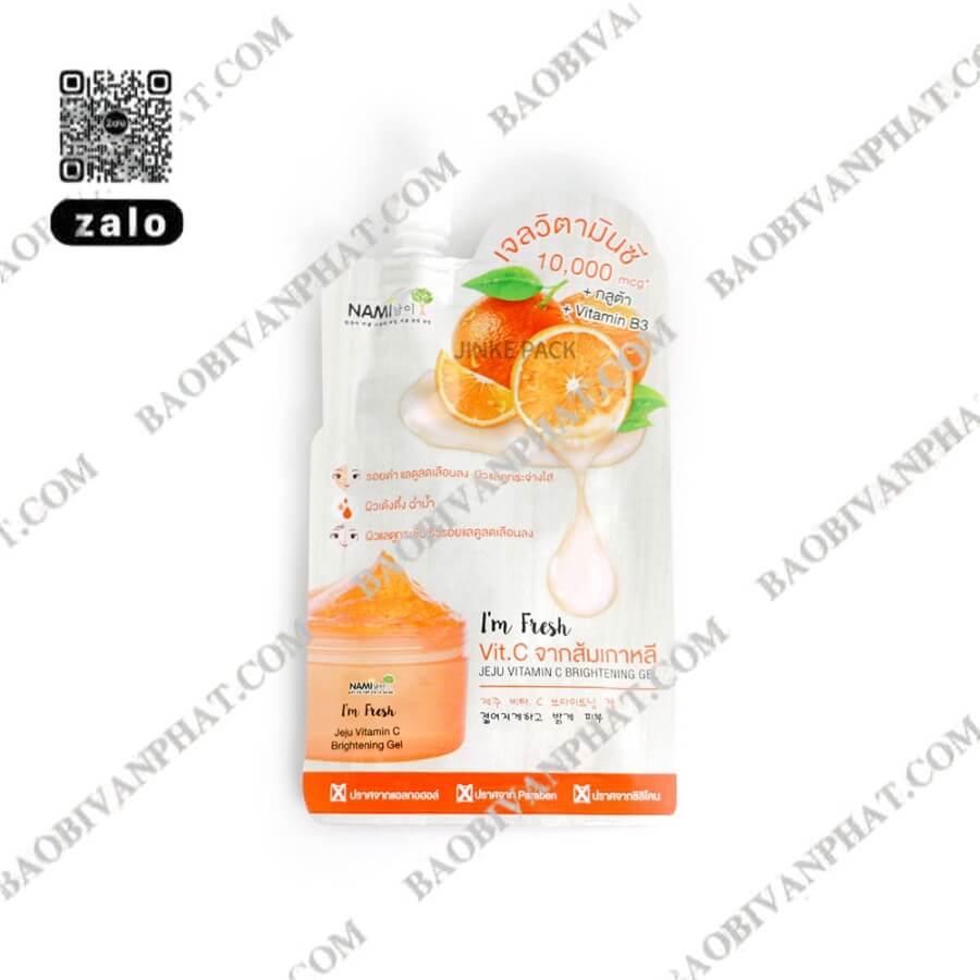Túi vòi ép gel Vitamin C cam Jeju Im Fresh