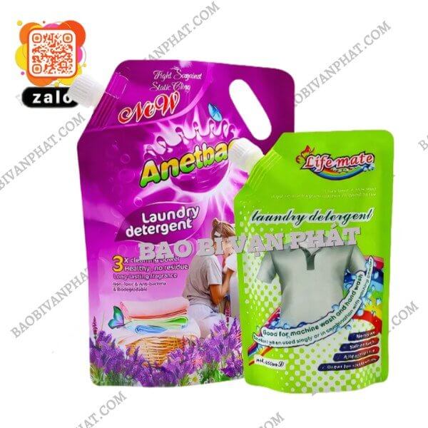 Bao bì nước giặt có vòi tiện lợi khi sử dụng