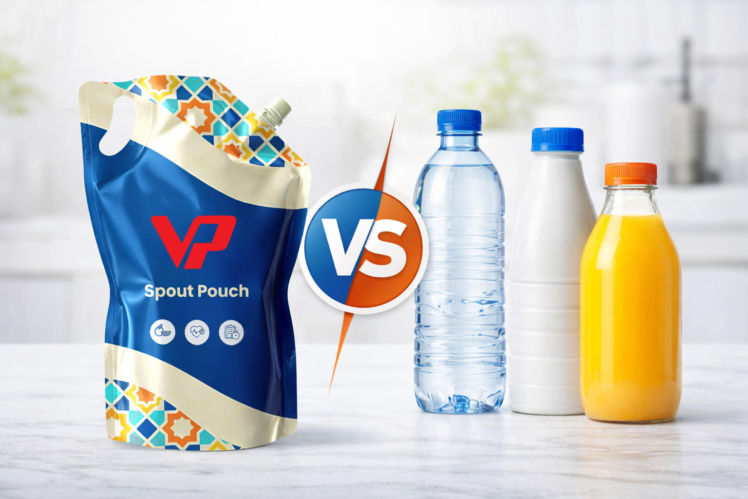 So sánh sự tiện lợi giữa túi vòi xịt khoáng và chai nhựa