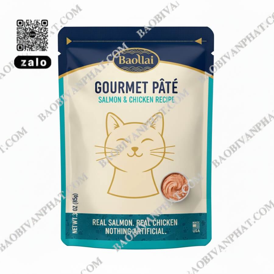 Túi đựng pate mèo Salmon Chicken