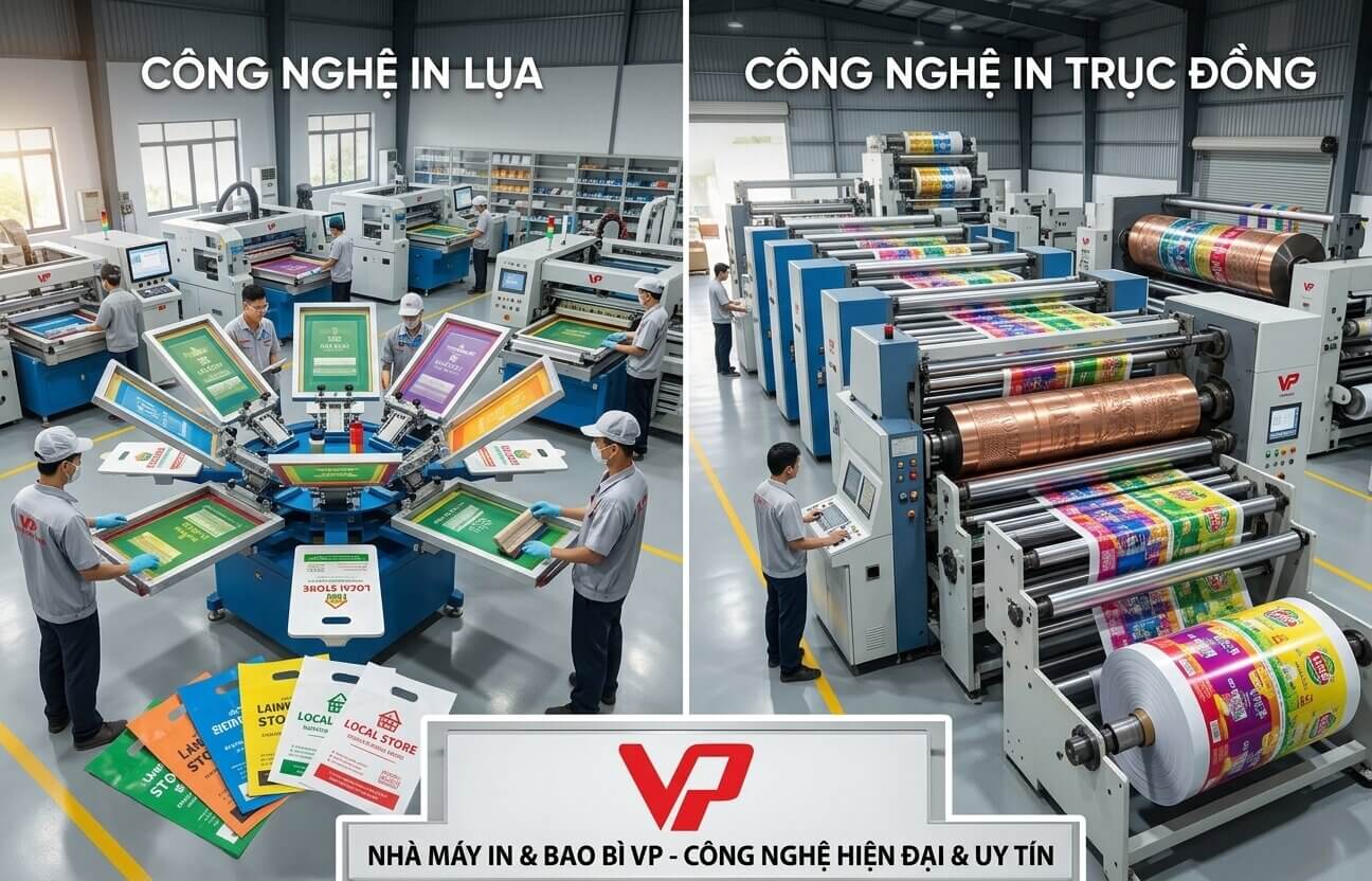 Xưởng in túi PE hột xoài công nghệ hiện đại