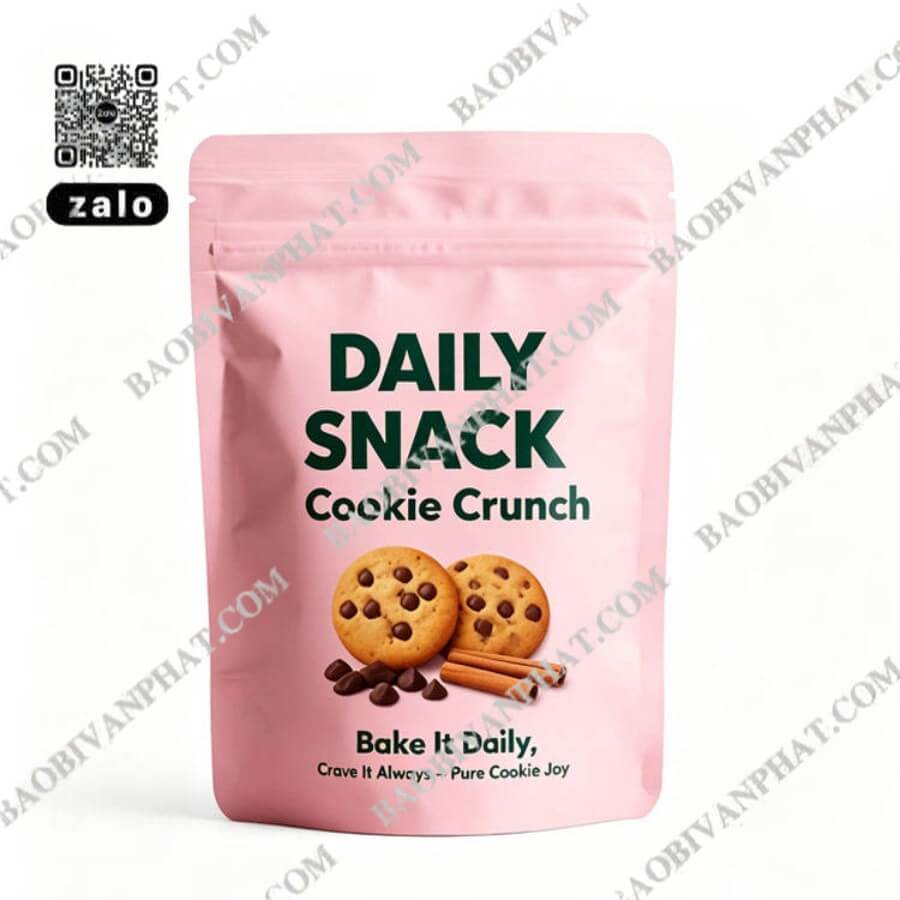 In bao bì sản phẩm bánh quy có tên thương hiệu nổi bật