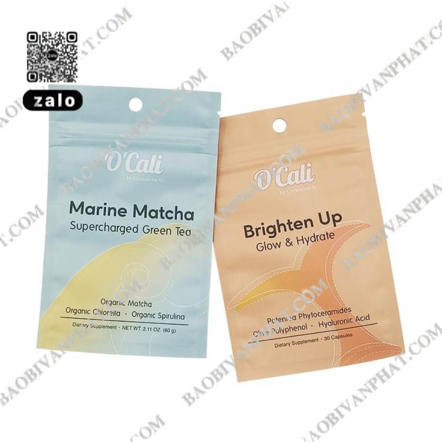 In bao bì sản phẩm trà thể hiện thương hiệu và thông tin sản phẩm