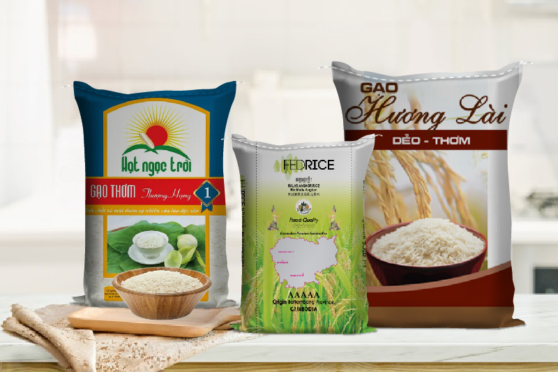 In ấn bao bì dệt PP màng OPP giá rẻ cho bao bì gạo, phân bón, thức ăn chăn nuôi
